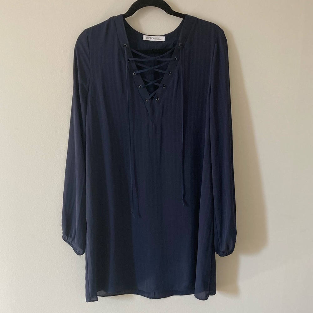 BCBGenerarion Navy Shift Dress